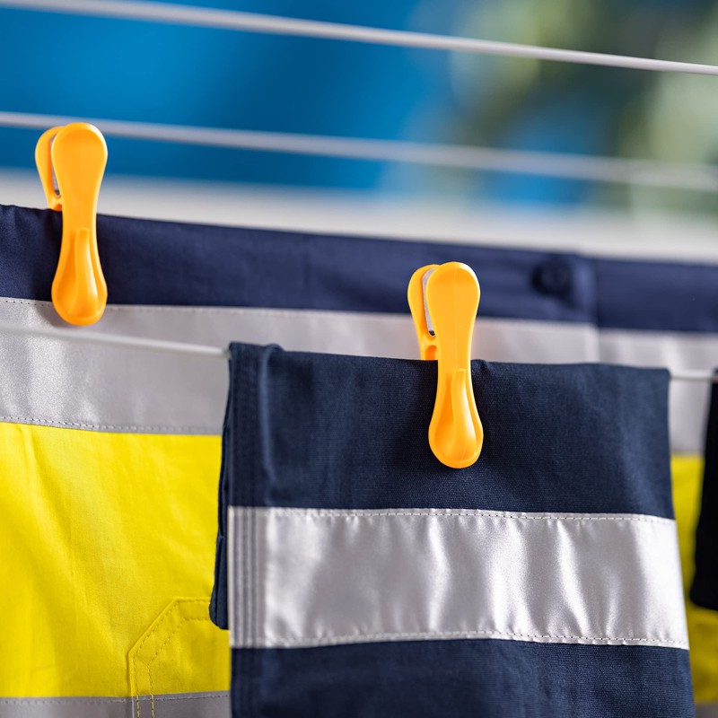 HEGS Clothespins with Hooks. Heavy Duty Colorful Clothes pins for