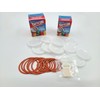 Reusable Canning Lids Bundle Includes 12 Wide and 12 Regular