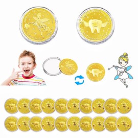 Gift Tooth Fairy Boy, Pack of 20 Commemorative Coins, Tooth Fairy Coin Gold, Tooth Fairy Gold Thaler, Gold Coins Children, Gift Tooth Fairy Coins, Tooth Fairy Gifts Ideas