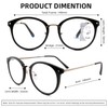SOPHILY Round Progressive Multifocal Reading Glasses for Women Men Fashion
