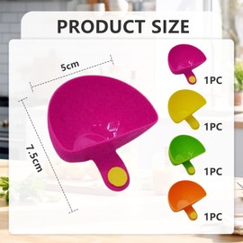 Kotkiddy Set of 4 Dip Clip Bowls for Plates, Spices, Dip Vessels, Dip Clips, Table Bowls, Plates, Dip Holder, Plastic Spice Bowls, Kitchen Tools