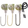 Topbuti 3 Pack Ceiling Fan Pull Chain Switch Zing Ear