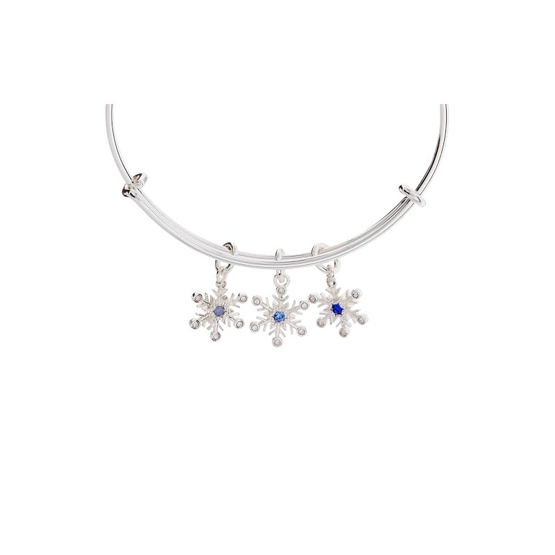 Alex and Ani Snowflake Charm Bangle