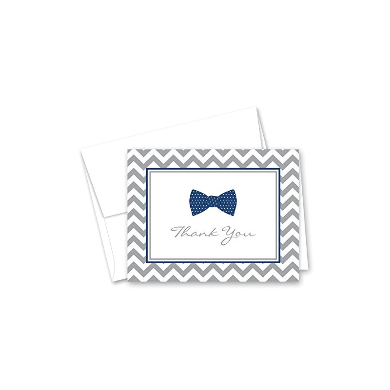 50 Cnt Little Man Bow Tie Baby Shower Thank You
