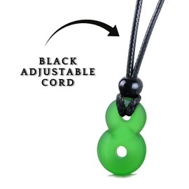 Infinity Necklace - Sea Glass Jewelry - Positive Vibes Collection - Meditation Crystals - Spiritual Gifts for Yoga Lovers - High Vibration Tibetan Symbols - Cool Trendy Good Luck Amulets - Green