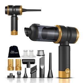 Handheld Car Vacuum Cleaner Cordless, Portable Small Car Vacuum with 16000PA Strong Suction, 4-in-1 High Power Vacuum Cleaner & Air Duster with 2 Batteries, Mini Handheld Vacuum for car,home,office