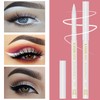 KAIQIKAIXI 6Pcs White Eyeliner Pencils Professional Use as Highlighter,Lip Line