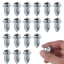 20Pcs M4x20mm Jack Nuts Petal Nuts Expansion Nuts Hollow Door Anchor and Screws Hollow Metal Cavity Fixing Hollow Wall Anchors for Aluminium Cladding Sheet Steel Pipe,Iron Sheet,Hollow Plastic Sheet