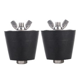 [Upgraded] BlueStars 2-Pack Heavy Duty Swimming Pool Winter Expansion Rubber Plugs 1.5” to 2” - Stainless Steel Screws for Winter Season, Versatile Plugs - In-ground & Above-Ground Pools