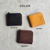 Tochigi Leather Bi-Fold Wallet, L-Shaped Zipper, Made in Japan, Thin,