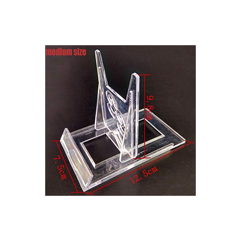 1PCS Clear Plastic Easels or Stand/Plate Holders Adjustable to Display
