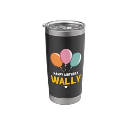 Happy Birthday Wally Stainless Steel Insulated Tumbler