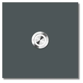 MOCAVI Ring 187 Surface-Mounted Doorbell Basalt Grey with LED Ring - Square Bell Plate, Rustproof, Corrosion Resistant, Easy Assembly, Modern Design, V2A Stainless Steel, RAL 7012, Grey, Matt