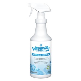 Wee Away Skunk Odor Remover for Dogs and Skunk Odor Remover for House, Strongest Odor Eliminator Spray, Made USA, Non-Toxic, Safe for Kittens and Puppies, Use on Pets, Fabrics, Carpeting, Tile (32oz)