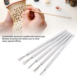 5PCS Clay Needle Tools Feather Wire Texture Tool for Clay Sculpting Texturing Modeling Ceramic Detail Tools