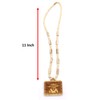 BRIJ HAAT Wooden Handmade Carving panch mukhi Hanuman ji Locket/pendant