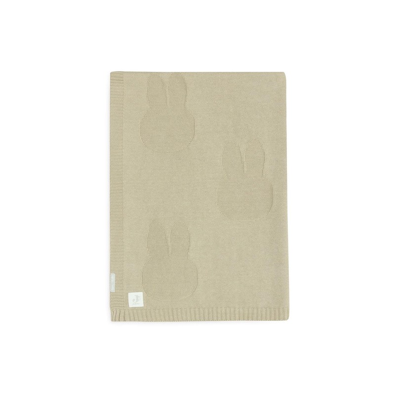 Jollein 516-511-67087 Babydecke Strick - Miffy Olive (75x100 cm)