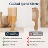 Peine para Tejer Tapicería de Madera de Bambú con Agujero,