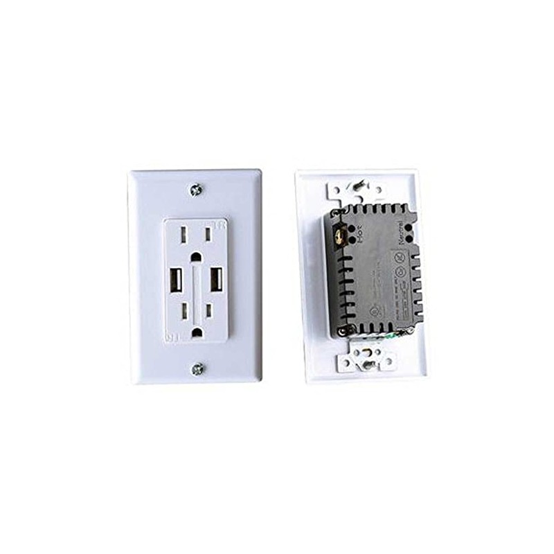 RV Designer S981, AC 50 Amp Flush Receptacle, in Plate