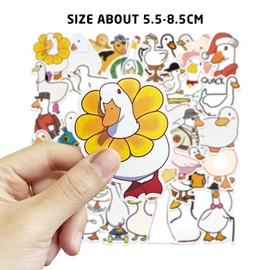 100 Sheets Cute Duck Stickers, Paper Cut Thin Stickers, Luggage Stickers, Decorative Stickers, Waterproof Fashion Stickers, Kids Stickers, Item Decoration for Boys and Girls