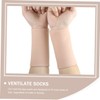 FOMIYES Flexible Heel Protector Socks Moisturizing Socks Open Toe for