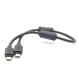 Shielded Short USB-C to USB-C Cable with Ferrites