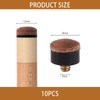 10 Pcs Billiard Cue Tips 10mm Leather Screws with Brass