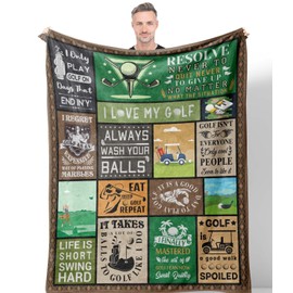 Hocgiwd Golf Gifts for Men, Golf Gifts, Golf Gifts for Men Unique, Golf Gifts for Women, Funny Golf Gifts, Cool Golfing Gifts Idea for Golfers, Golf Lover Birthday Gift Blanket 60” x 50”