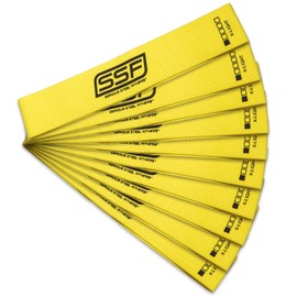 Serious Steel Fitness Fabric Mini Loop Non-Slip Resistance Band Set, Warm-Up, Physical Therapy, Glute Training, Speed and Agility Exercise Bands (Level 1 - X-Light (Yellow))
