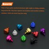 HELIFOUNER 50 Pieces 6-32 Thread Anodized Aluminum Computer Case Thumbscrews,