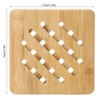 4Pcs Bamboo Table Mat Anti-Scald Non-Slip Bowl Cup Heat Insulation