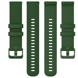 Fit for Garmin Approach S40 S12 S42 Watch Bands for Women Men, 20mm Quick Release Silicone Replacement Band Straps Wristbands Fit for Garmin Forerunner 245 645/ Vivoactive 3 Music (Army Greenq)