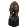 Walking Bear Statue - Bronze Electroplated 7"L Figurine Wild Life