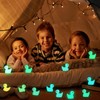 Giftota Pack of 120 Mini Luminous Ducks, 12 Colours, Small