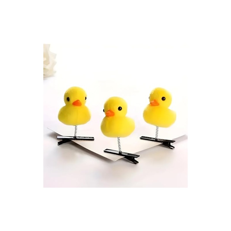 Set de 12 Pinzas para Cabello de Pato con Resorte