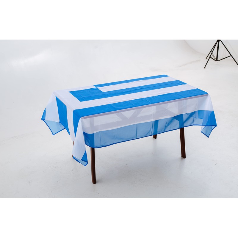 Rectangular Tablecloth Greece Greek Flag Tablecloth Fade-Resistant Washable National Flag