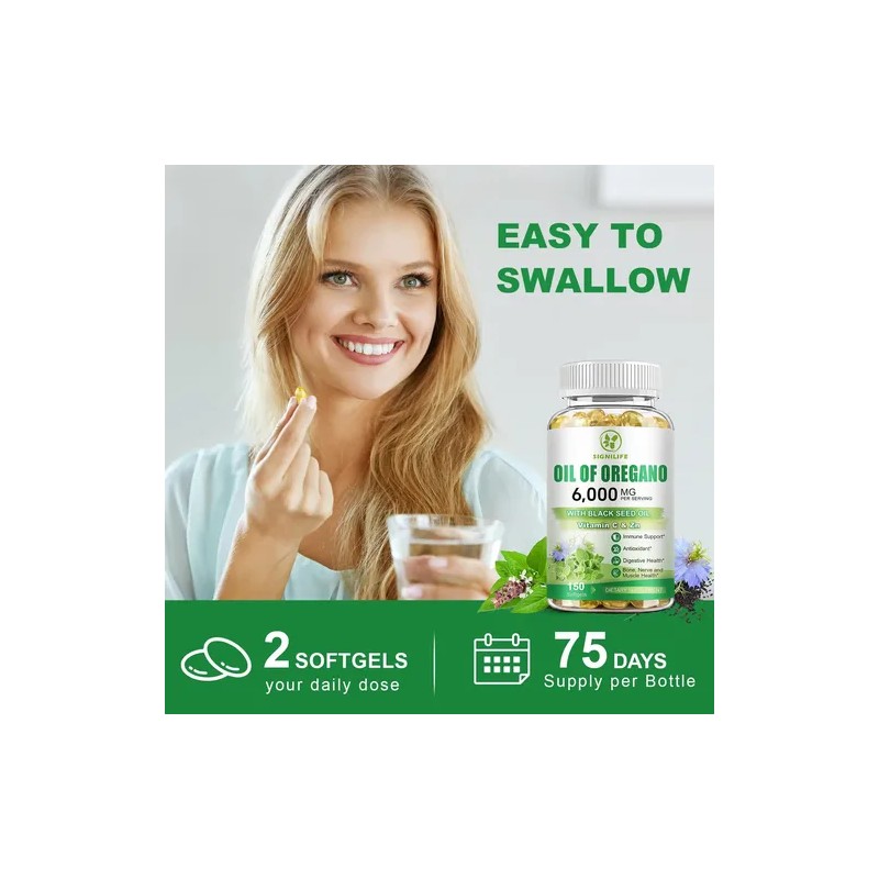 Cápsulas De Aceite De Orégano 6000mg - Signilife