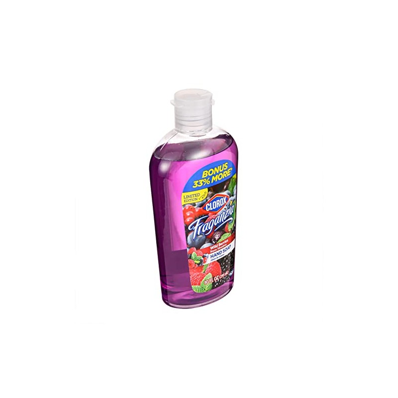 Clorox Fraganzia Liquid Hand Soap with Flip Cap, Wild Berries