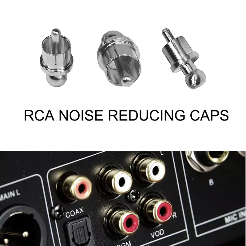VANTRONIK Shorting Plug Caps Compatible with RCA Socket and Plug,