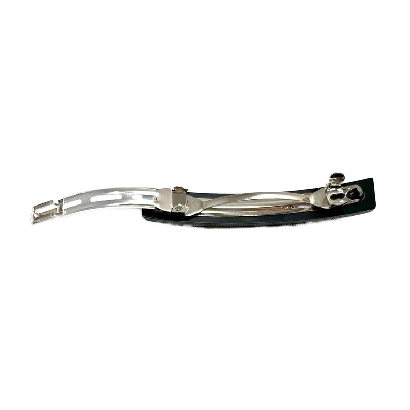 Gachipin® No-Slip Barrette, 2-Piece Corner Glossy Barrette (Black)