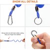 Rnigs 6FT Trailer Breakaway Safety Cable Blue 4Pcs Trailer Brake