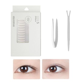 Double Eyelid Tape, Double Eyelid Mesh Seal, Eyelid Tape, 0.6 x 0.8 inches (16 x 2 mm), 400 Sheets, Single Sided Type, Strong, Double Eye Tape, No Barrel, Extra Fine, For Eyelids, Natural