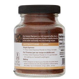 Instant Espresso Powder (by DeLallo) from Italy (55 g)