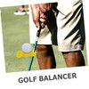 BESPORTBLE 3pcs Portable Golf Putting Trainer Reusable Putter for Accurate