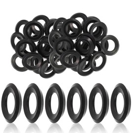 Nuanchu 20 Pcs External Lamp Holder Gasket Weatherproof Gasket Replacements for Par Lamp Holders, Black Round Weatherproof Gasket for Par Lamp Protects Socket from Dirt, Debris