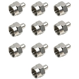SYCZIOHU 10PCS Coax Cap Cover 75 Ohm Coax Terminator Caps for Ports on Splitter AMP Coaxial Cable TV Antenna Wall Plates Booster