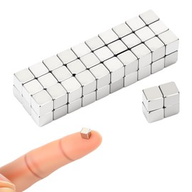 ElevateTech 65Pack Small Square Cube Magnets, Fridge Magnets Rectangular Magnet FunMagnet TinyMagnets for Crafts Magnet for Whiteboard for Crafts