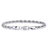 VEXXS Rope Bracelet for Men (5mm-White Gold, 8.50)
