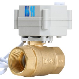 HSH-Flo 2 Way 1" DN25 12VDC 24VDC 24VAC Normally Closed Brass Position Feedback Motorized Electrical Ball Valve