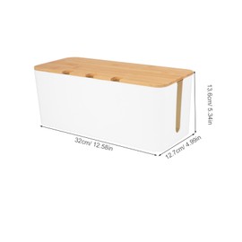 KOMBIUDA Cable Management Kit Cord Organiser Box for Power Cables Wire Box to Hide Wires Organize Desk